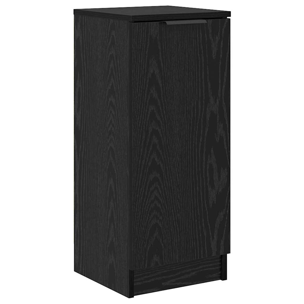 Sideboard with Drawer 3 pcs Black oak Engineered Wood