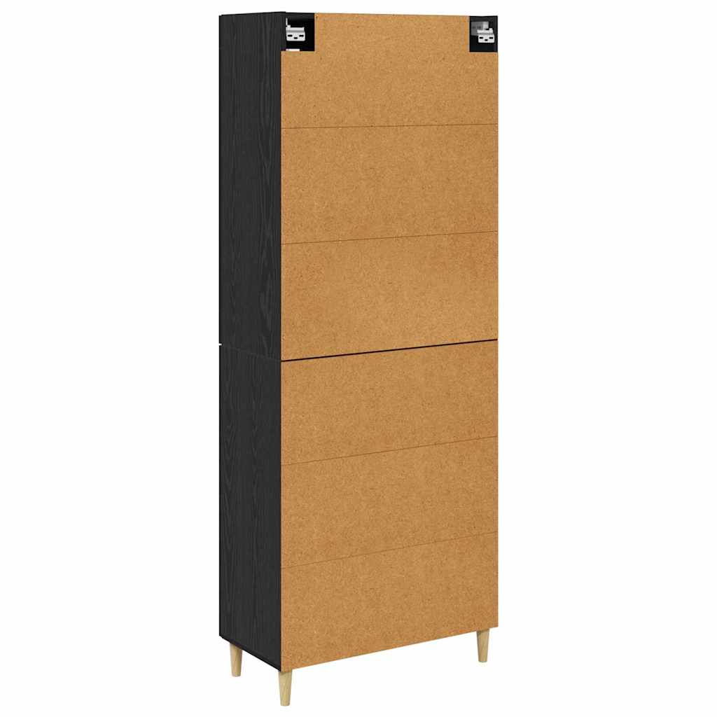 Highboard Black Oak 69.5 x 34 x 180 cm