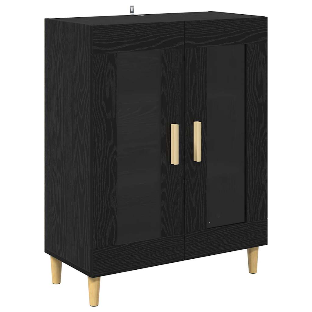 Highboard Black Oak 69.5 x 34 x 180 cm Engineered Wood
