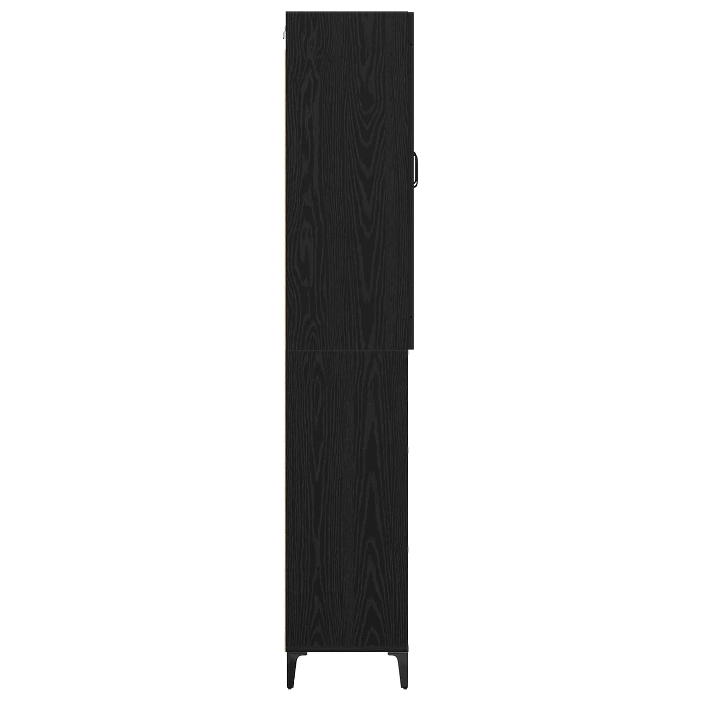 Highboard Black Oak 69.5 x 34 x 180 cm Engineered Wood