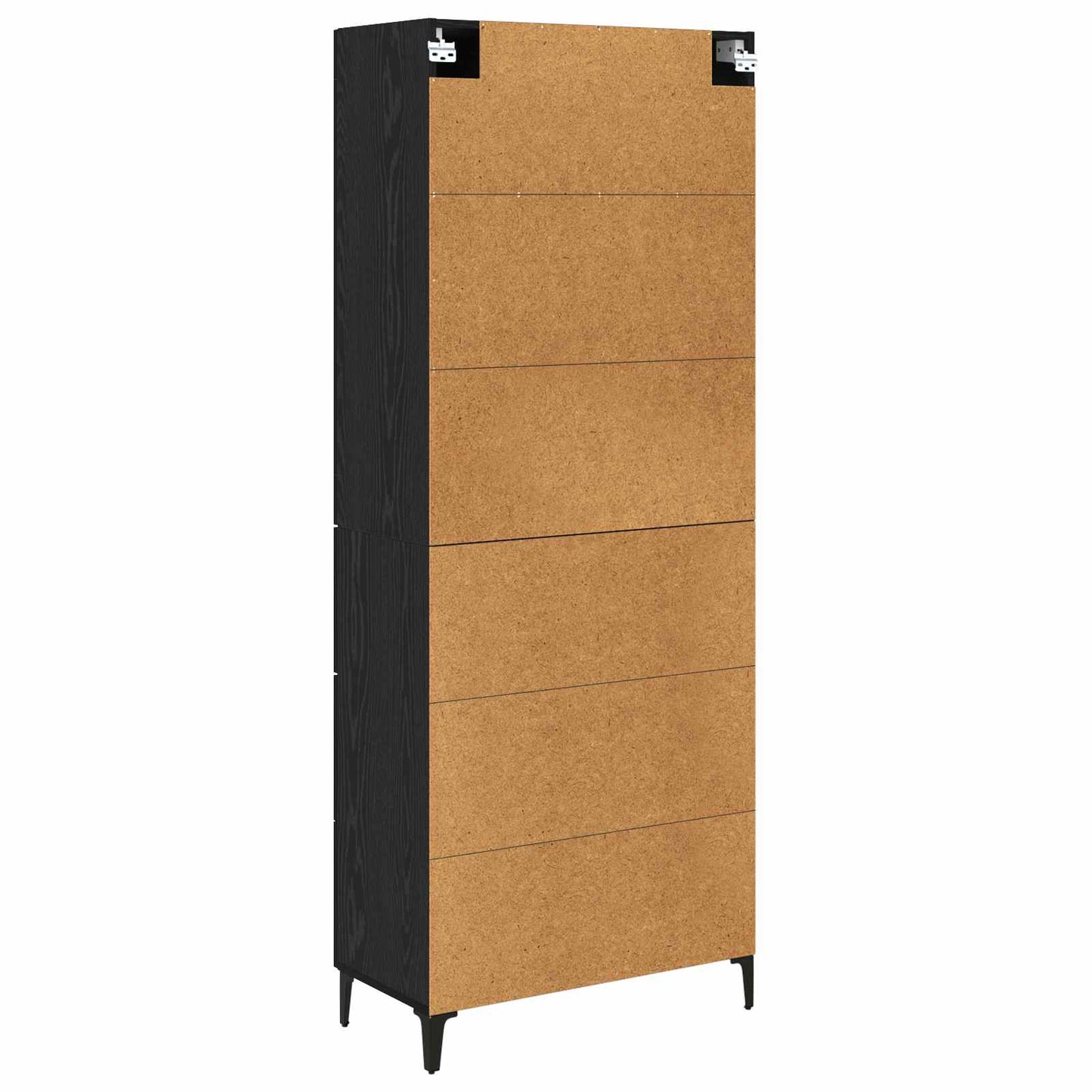Highboard Black Oak 69.5 x 34 x 180 cm Engineered Wood