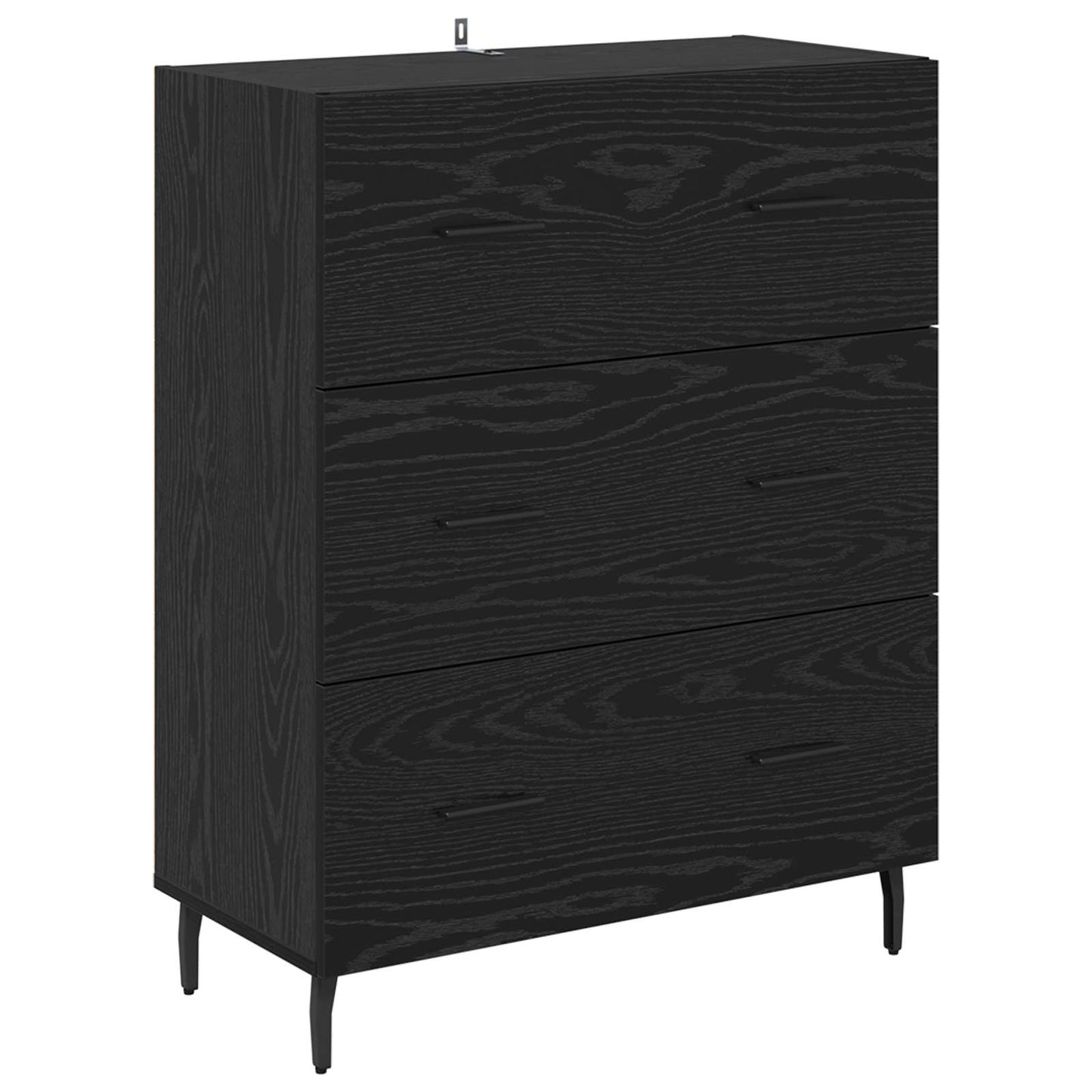 Highboard 2 pcs Black Oak 69.5 x 34 x 180 cm Engineered Wood