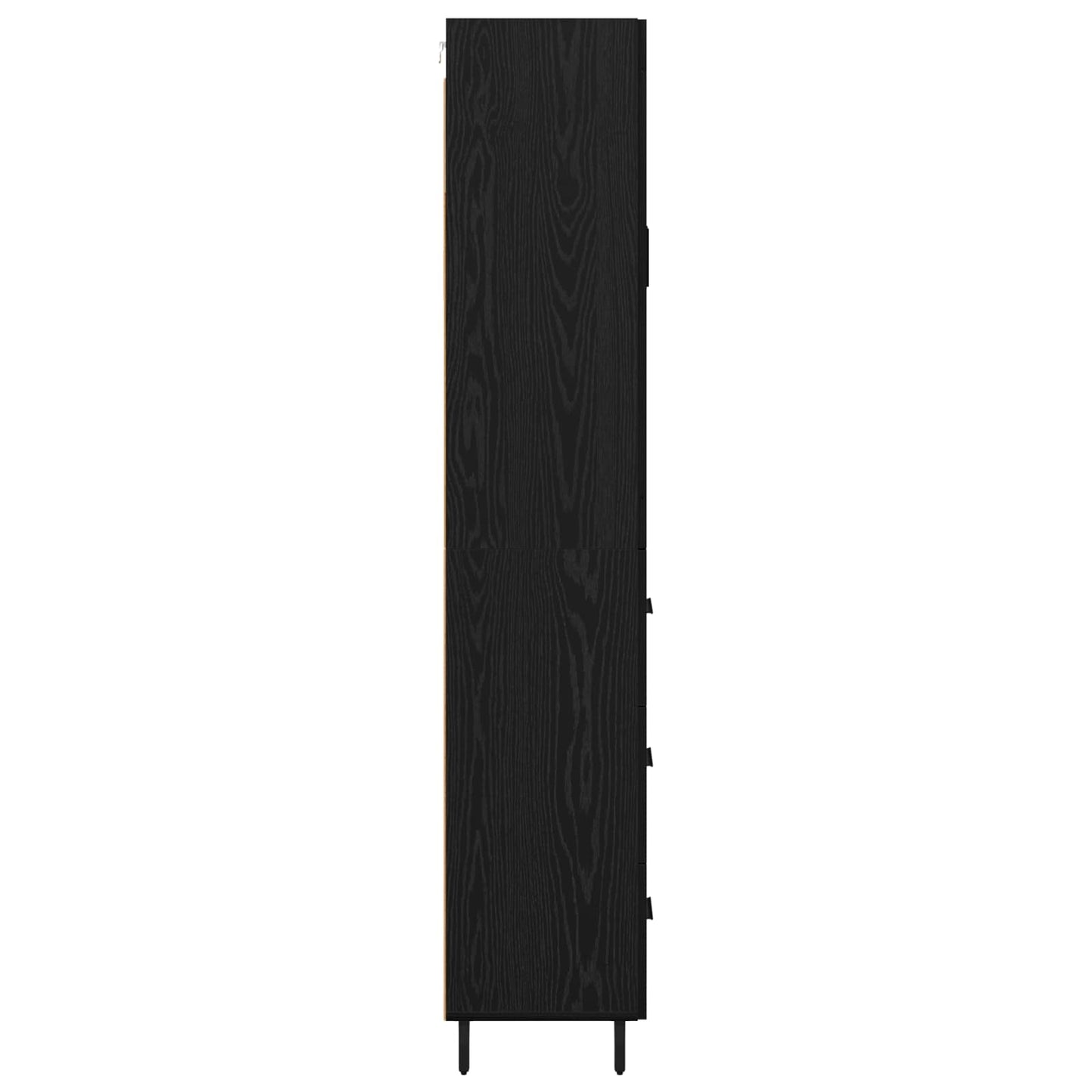 Highboard 2 pcs Black Oak 69.5 x 34 x 180 cm Engineered Wood