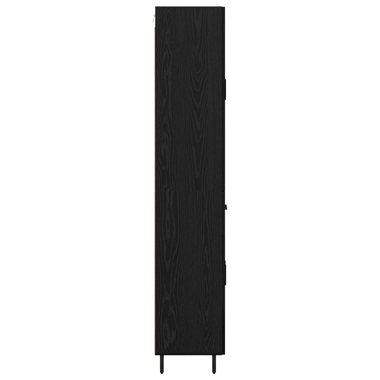 Highboard 2 pcs Black Oak 69.5 x 34 x 180 cm Engineered Wood