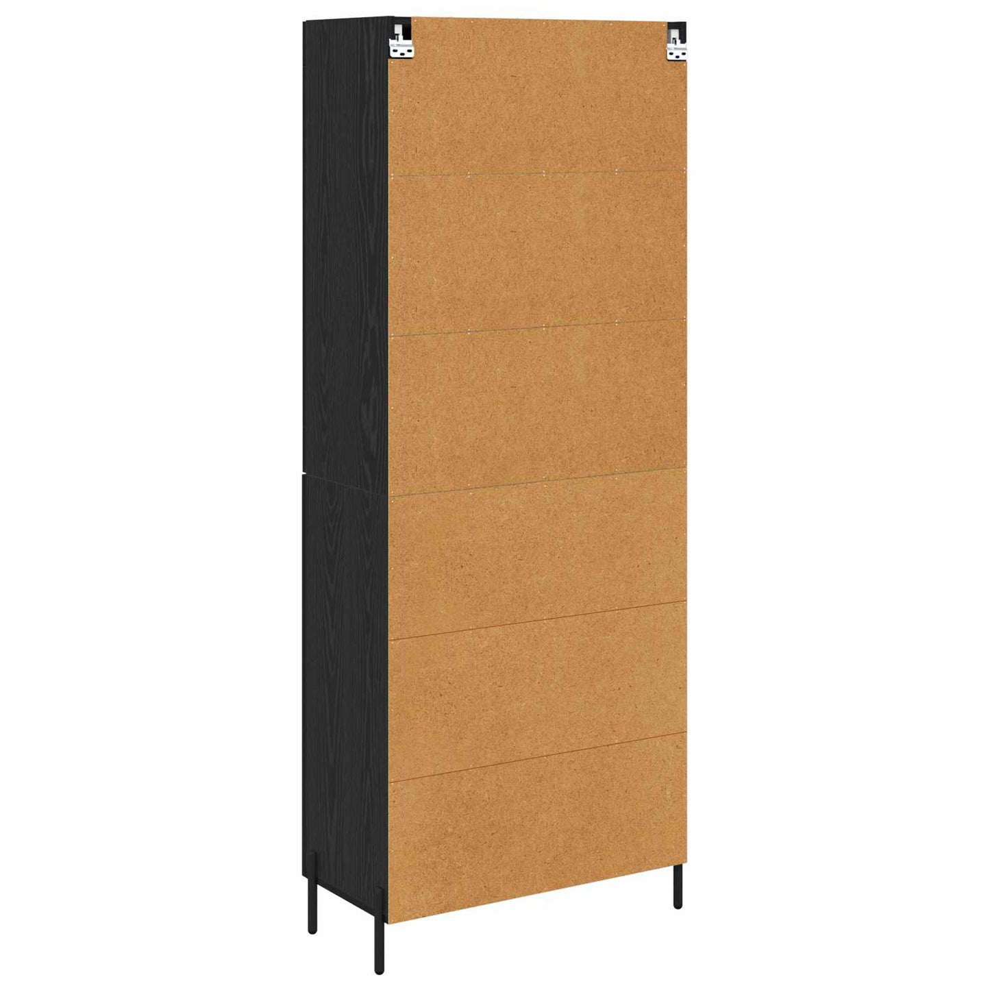 Highboard Black Oak 69.5 x 34 x 180 cm Engineered Wood