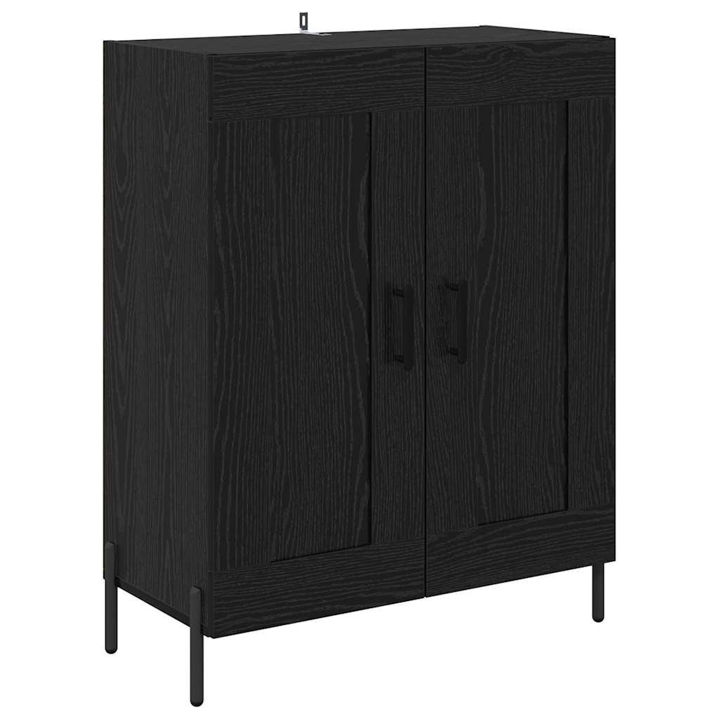 Highboard Black oak 69.5 x 34 x 180 cm Engineered Wood