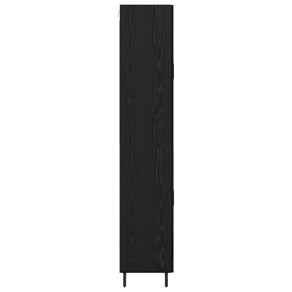 Highboard 2 pcs Black Oak 69.5 x 34 x 180 cm Engineered Wood