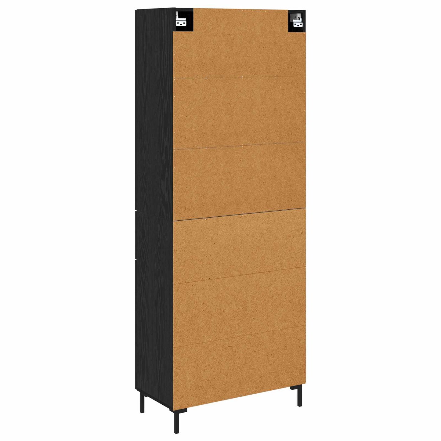 Highboard Black Oak 69.5 x 34 x 180 cm Engineered Wood