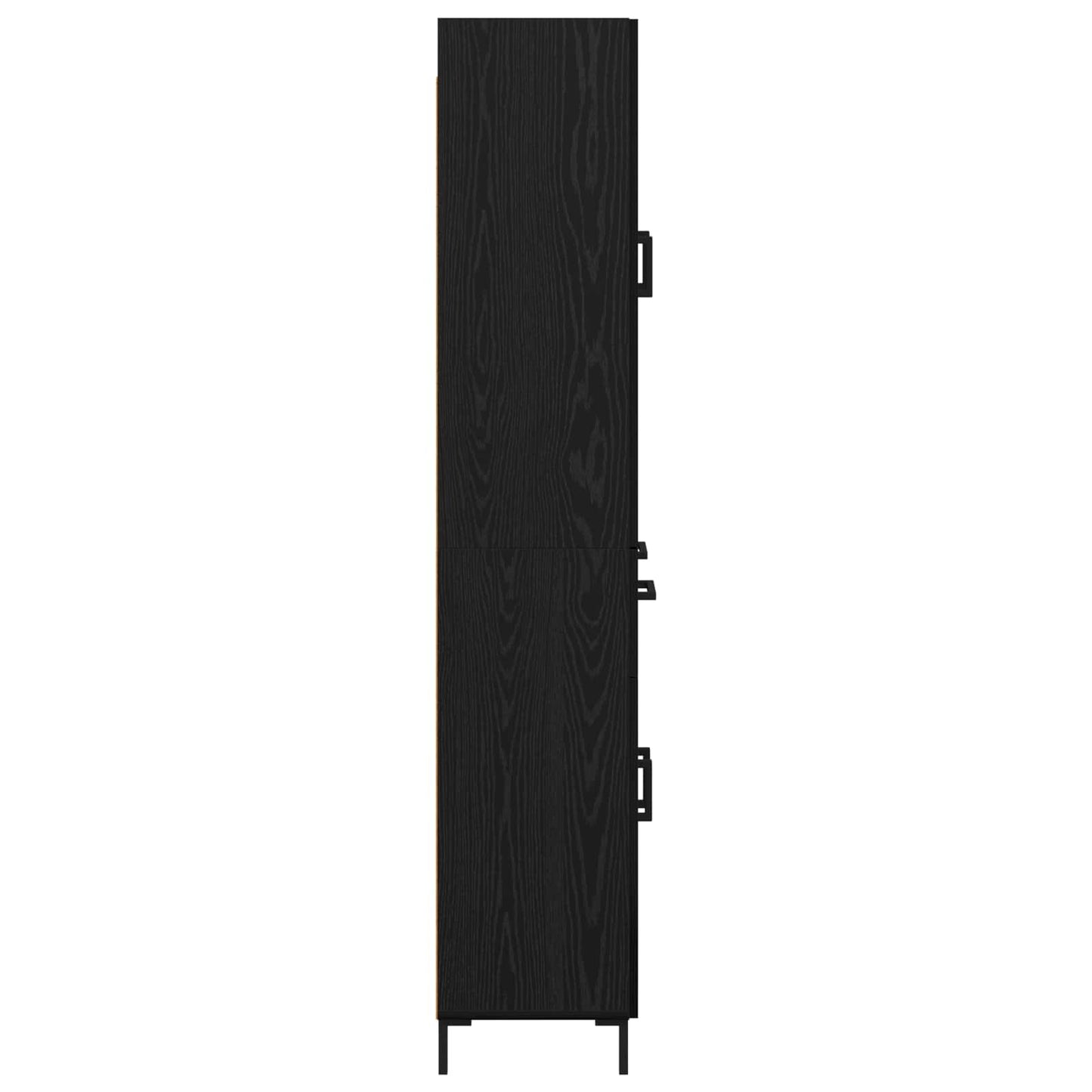 Highboard Black Oak 69.5 x 34 x 180 cm Engineered Wood