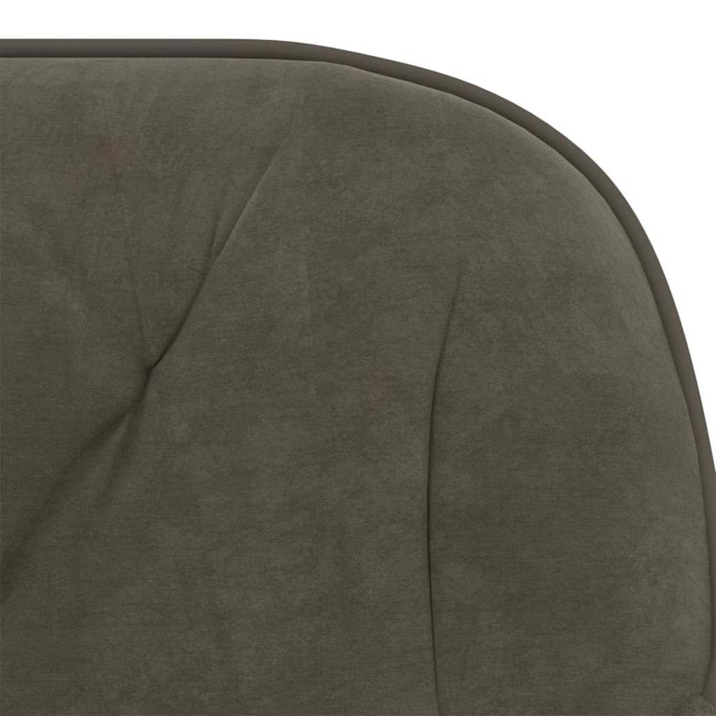 Office Chair Dark Grey 56 x 61.5 x 72 cm Velvet