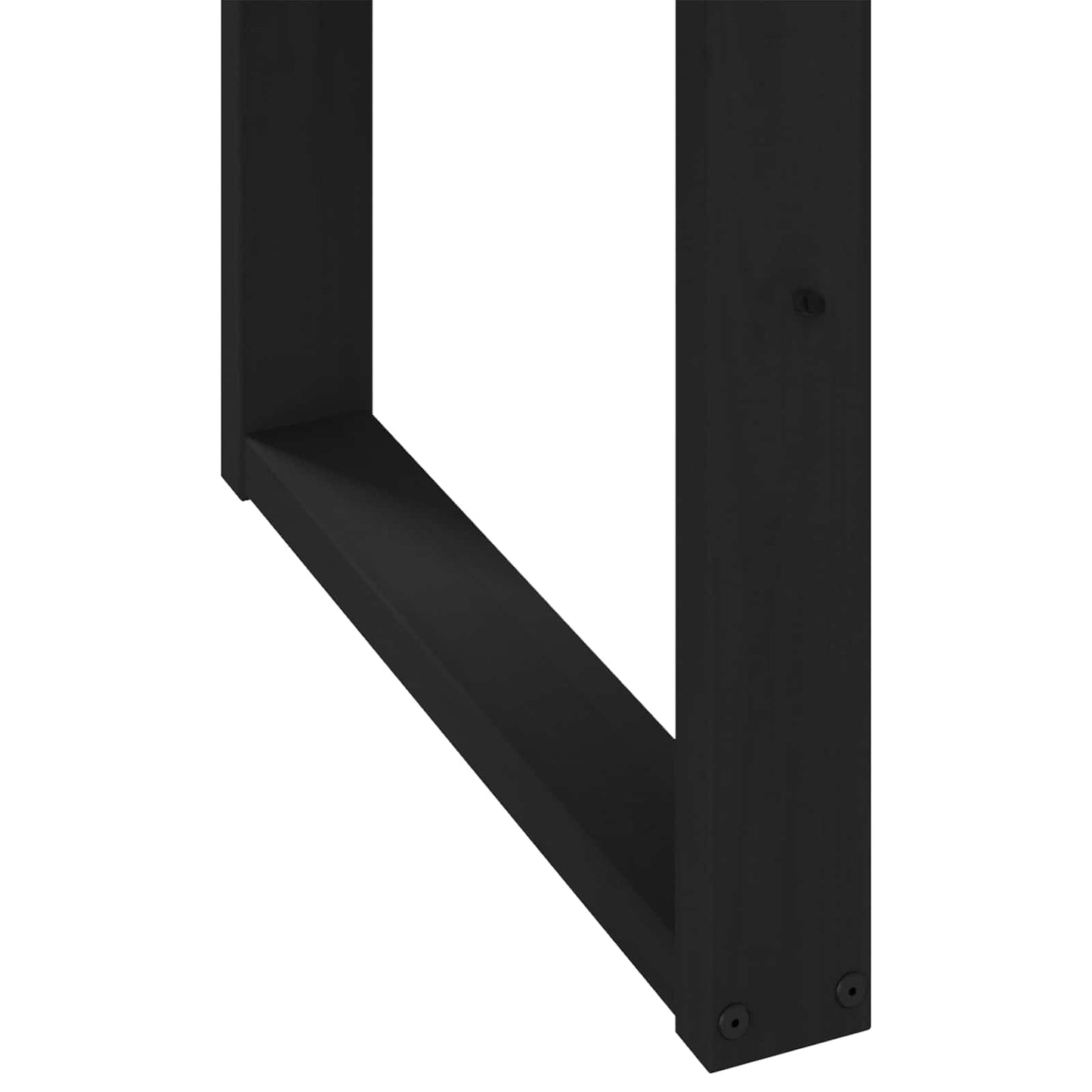 Dining Table NOAIN 160 cm Solid Pine Wood Black Rectangular