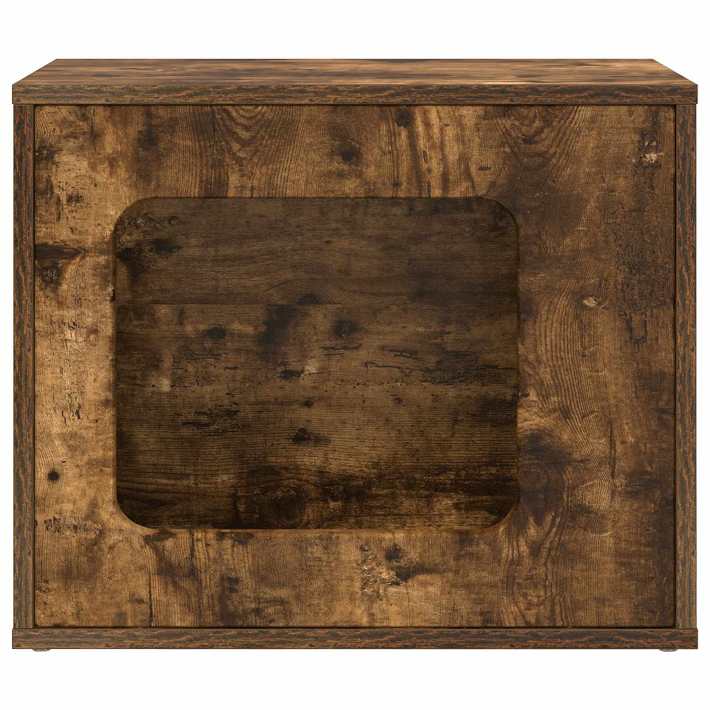 Cat House Smoked Oak 51 x 30 x 42.5 cm Engineered Wood