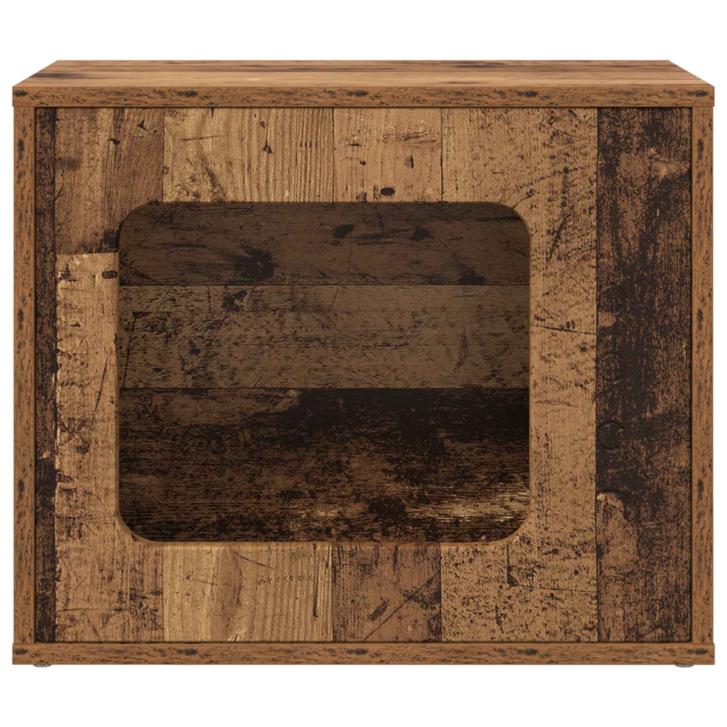 Cat House Old Wood 51 x 30 x 42.5 cm Engineered Wood
