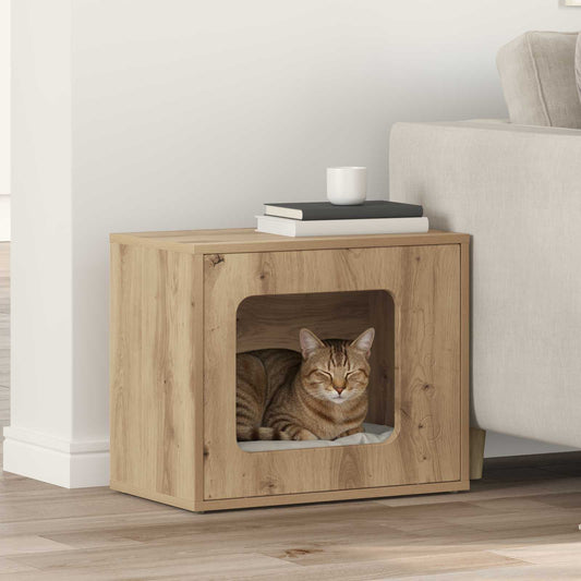 Cat House Artisian Oak 51 x 30 x 42.5 cm Engineered Wood