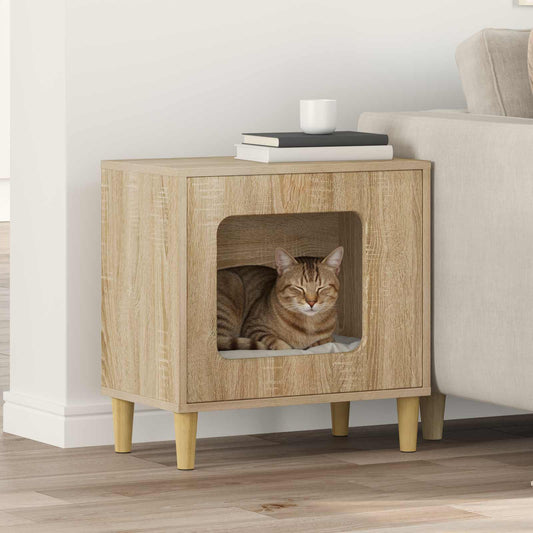 Cat House Sonoma 51 x 30 x 52 cm Engineered Wood