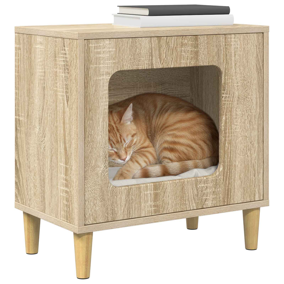 Cat House Sonoma Oak 51 x 30 x 52 cm Engineered Wood