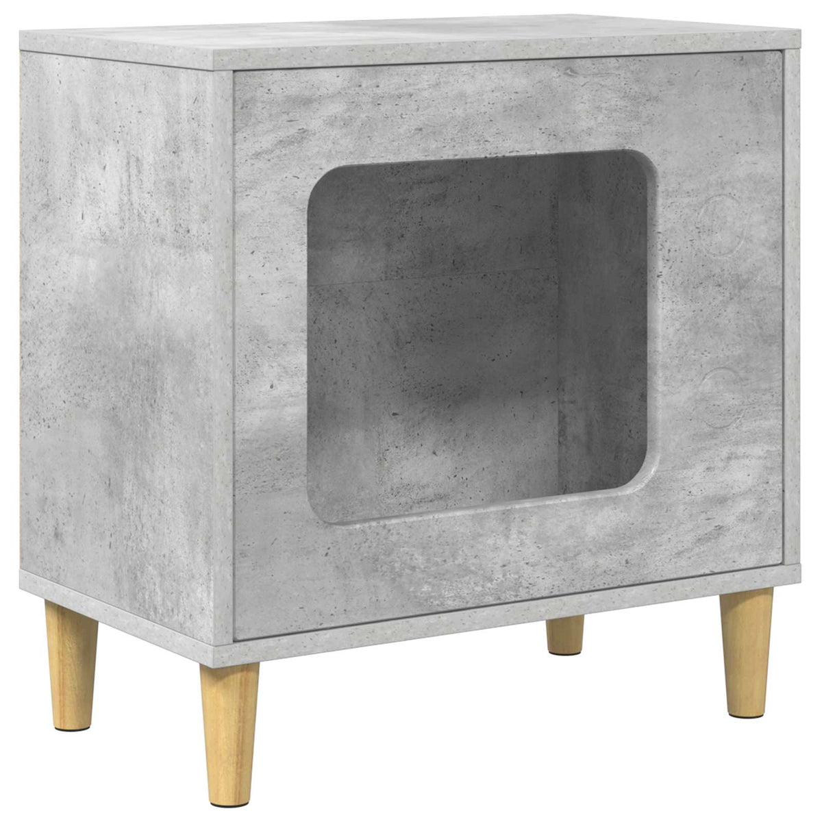 Cat House Concrete Grey 51 x 30 x 52 cm Engineered Wood