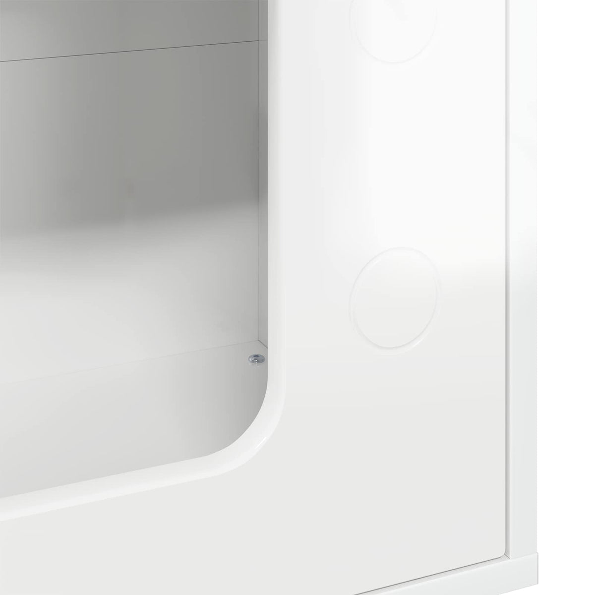 Cat House High Gloss White 51 x 30 x 52 cm Engineered Wood