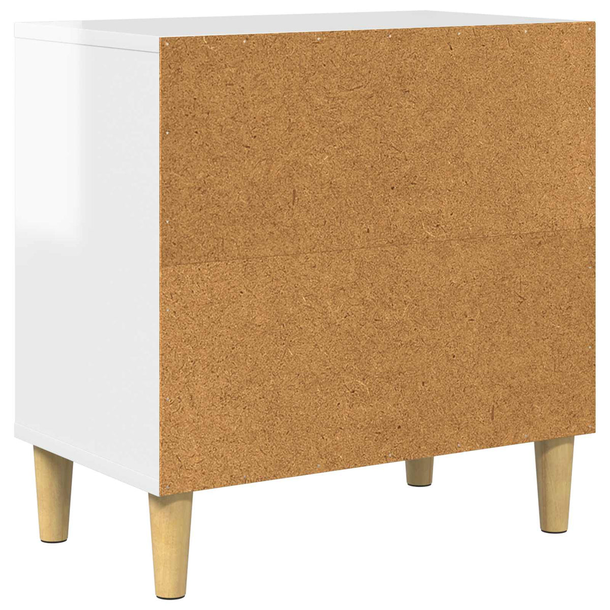 Cat House High Gloss White 51 x 30 x 52 cm Engineered Wood