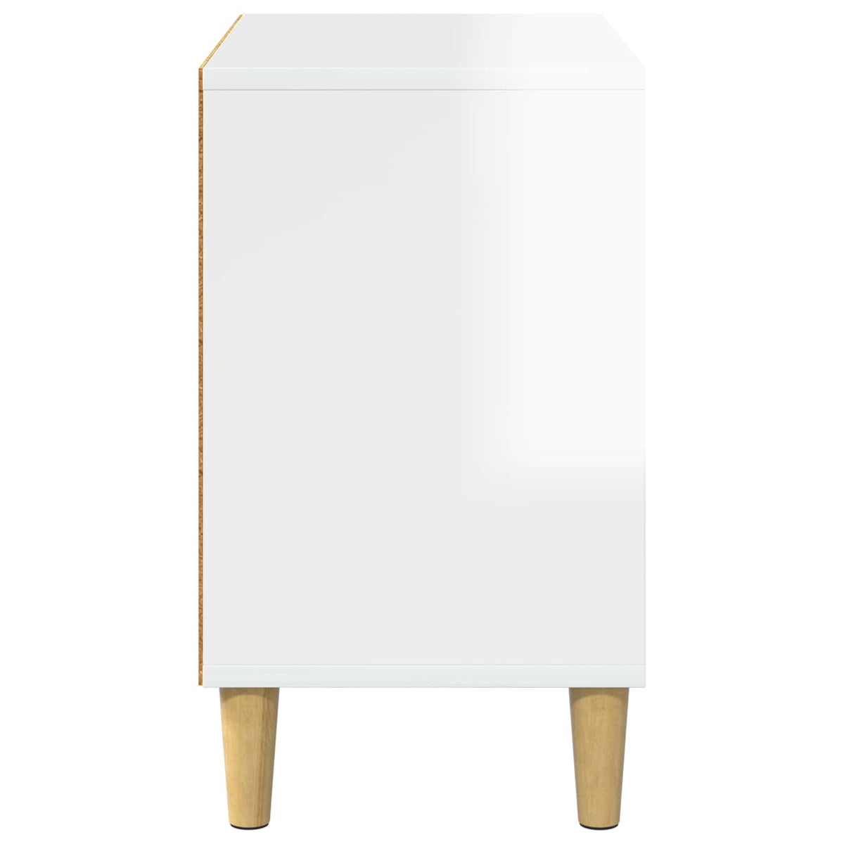 Cat House High Gloss White 51 x 30 x 52 cm Engineered Wood