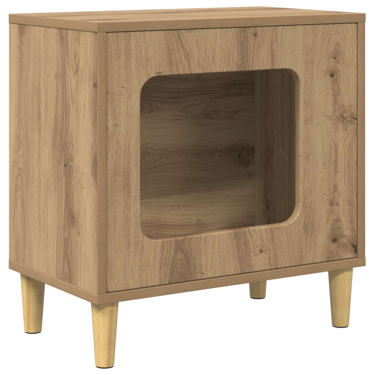 Cat House Artisan Oak 51 x 30 x 52 cm Engineered Wood