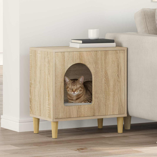Cat House Sonoma 51 x 30 x 52 cm Engineered Wood