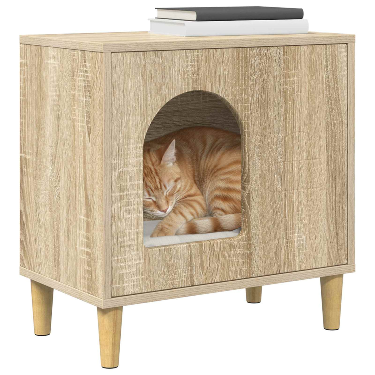 Cat House Sonoma Oak 51 x 30 x 52 cm Engineered Wood