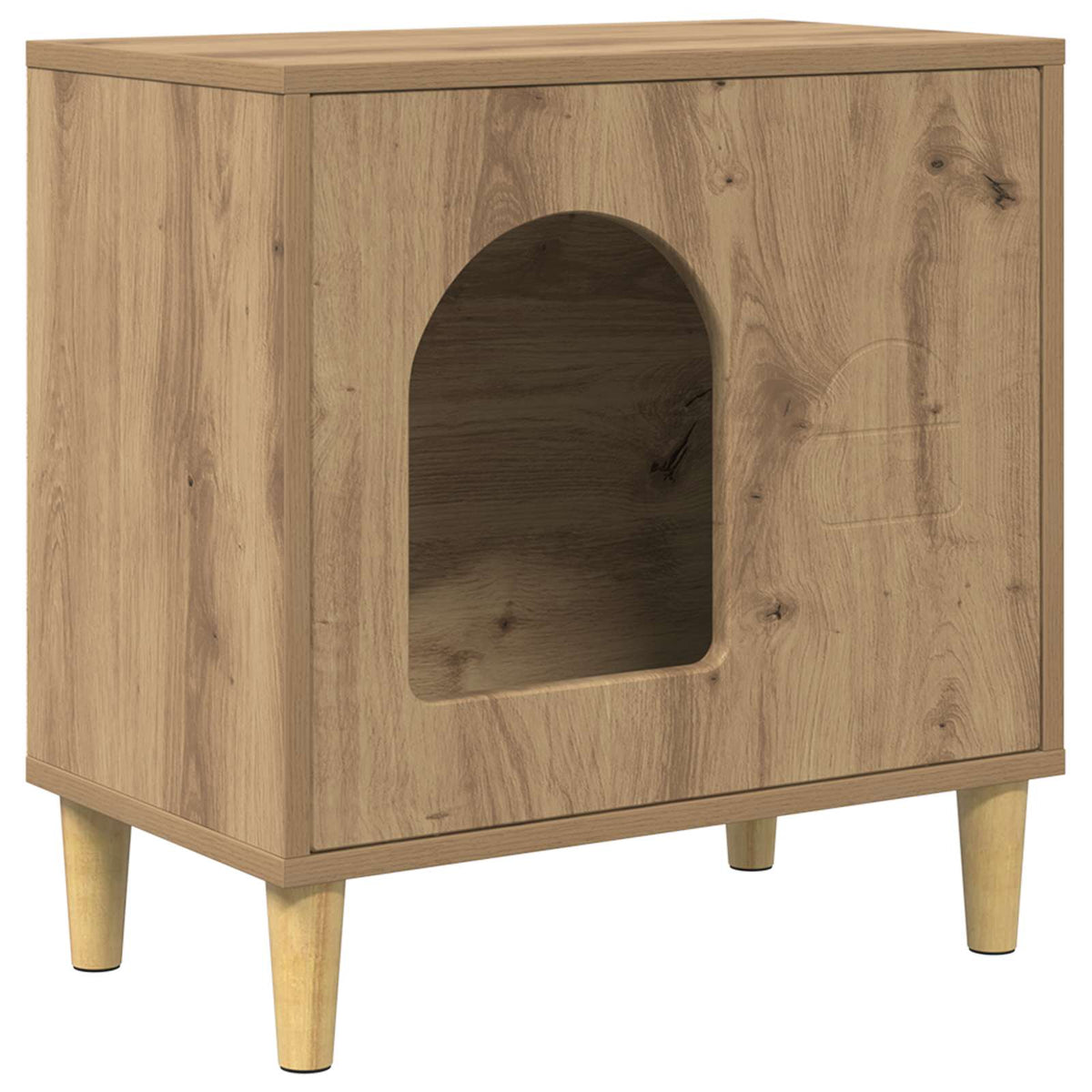 Cat House Artisan Oak 51 x 30 x 52 cm Engineered Wood