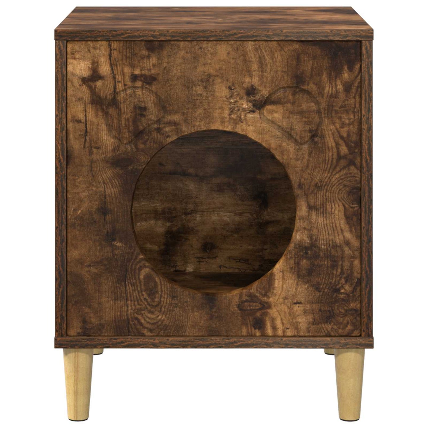 Cat House Smoked Oak 42.5 x 40 x 53 cm Engineered Wood
