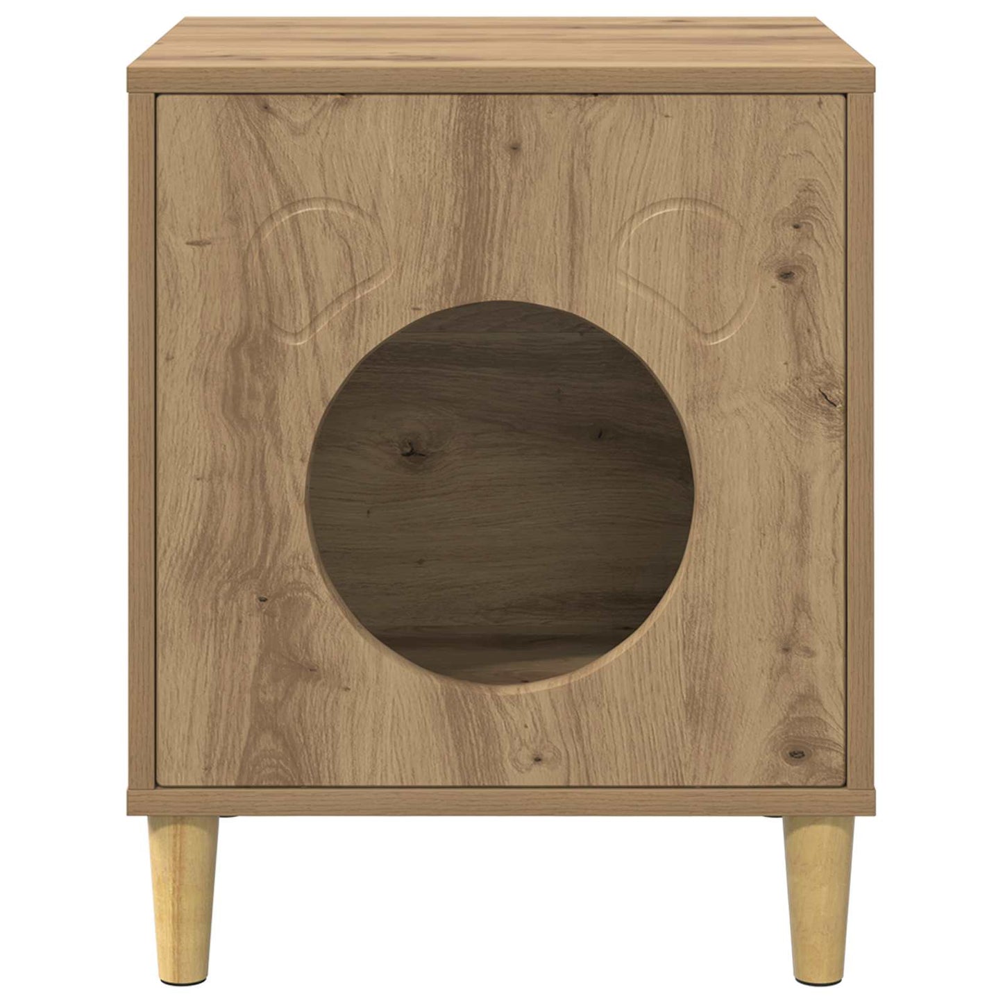 Cat House Artisian Oak 42.5 x 40 x 53 cm Engineered Wood