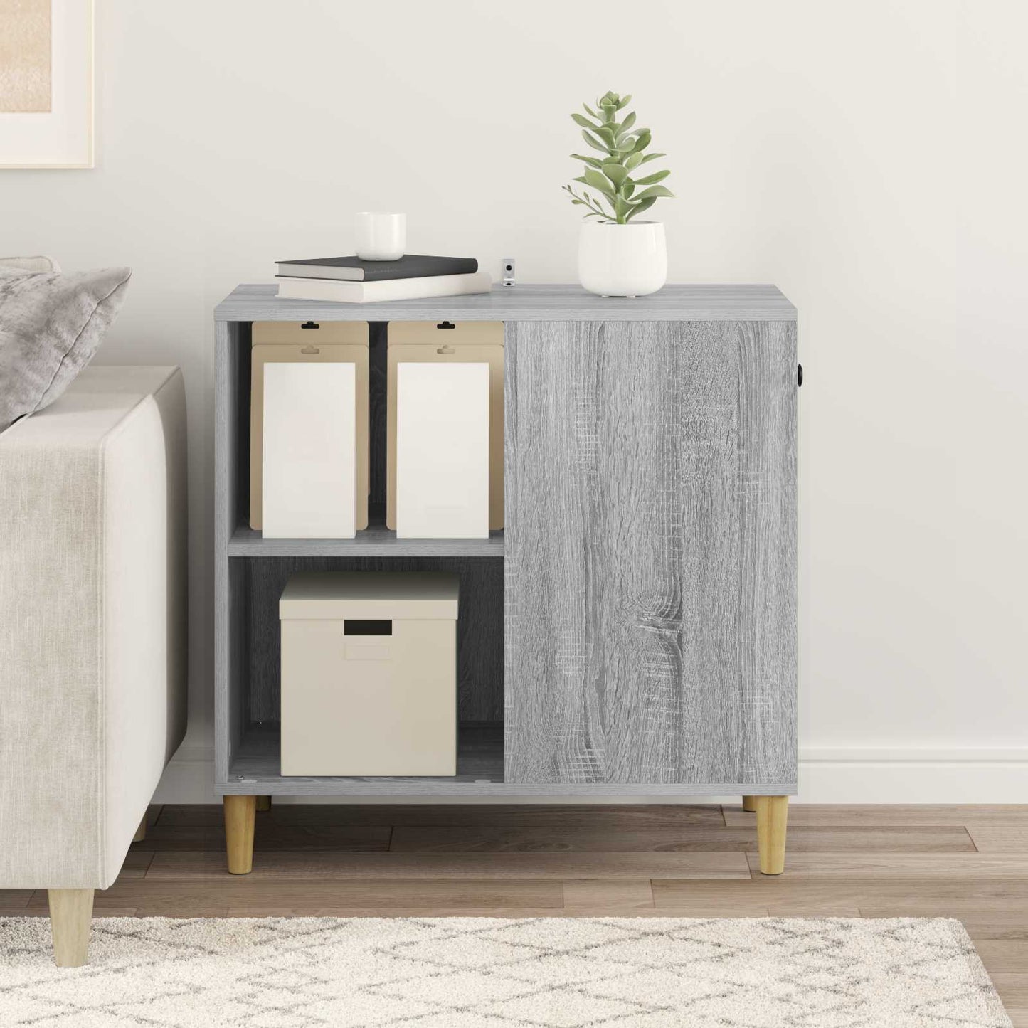 Cat House Grey Sonoma 72 x 42.5 x 70 cm Engineered Wood