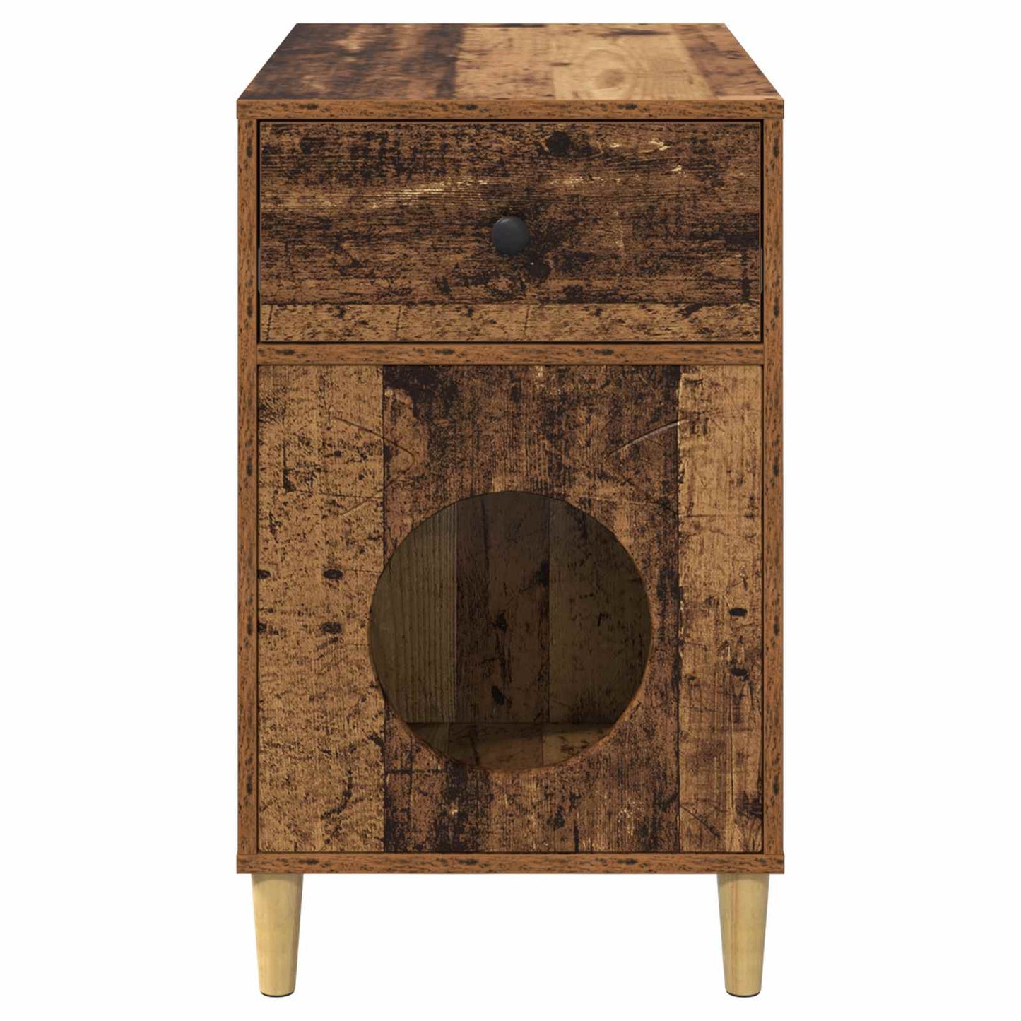 Cat House Old Wood 72 x 42.5 x 70 cm Engineered Wood