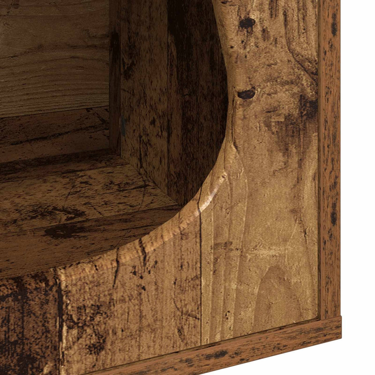 Cat House Old Wood 42.5 x 40 x 53.5 cm Engineered Wood
