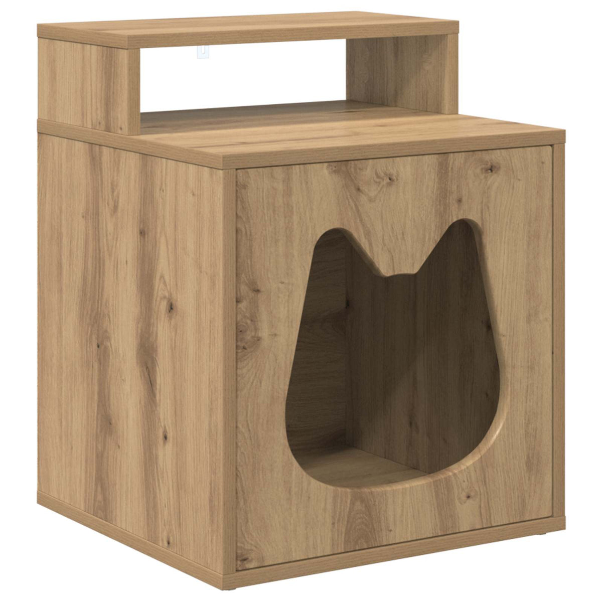 Cat House Artisan Oak 42.5 x 40 x 53.5 cm Engineered Wood