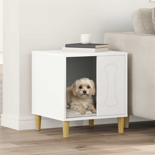 Dog House White 44 x 42 x 49 cm Engineered Wood
