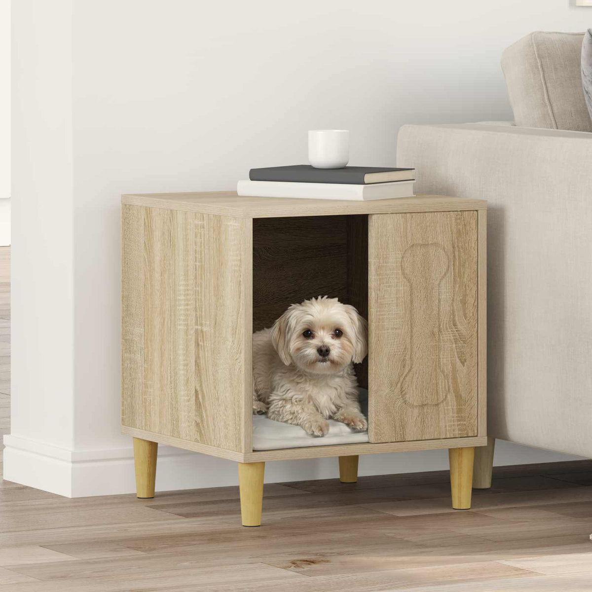 Dog House Sonoma Oak 44 x 42 x 49 cm Engineered Wood