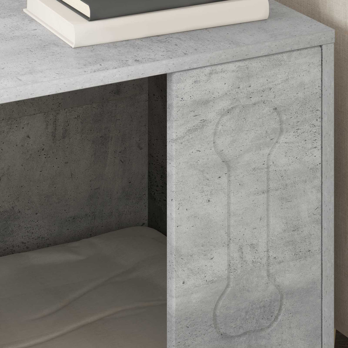 Dog House Concrete Grey 44 x 42 x 49 cm Engineered Wood