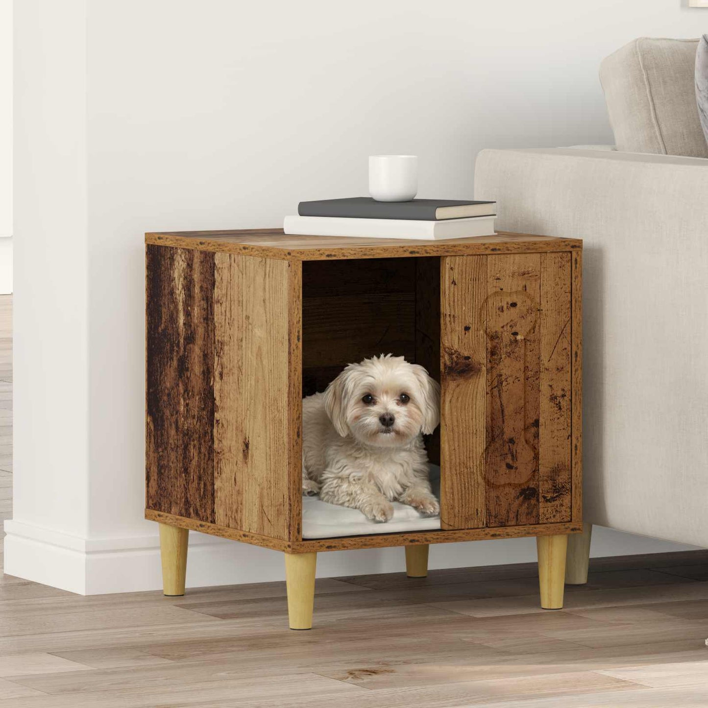 Dog House Old Wood 44 x 42 x 49 cm Engineered Wood