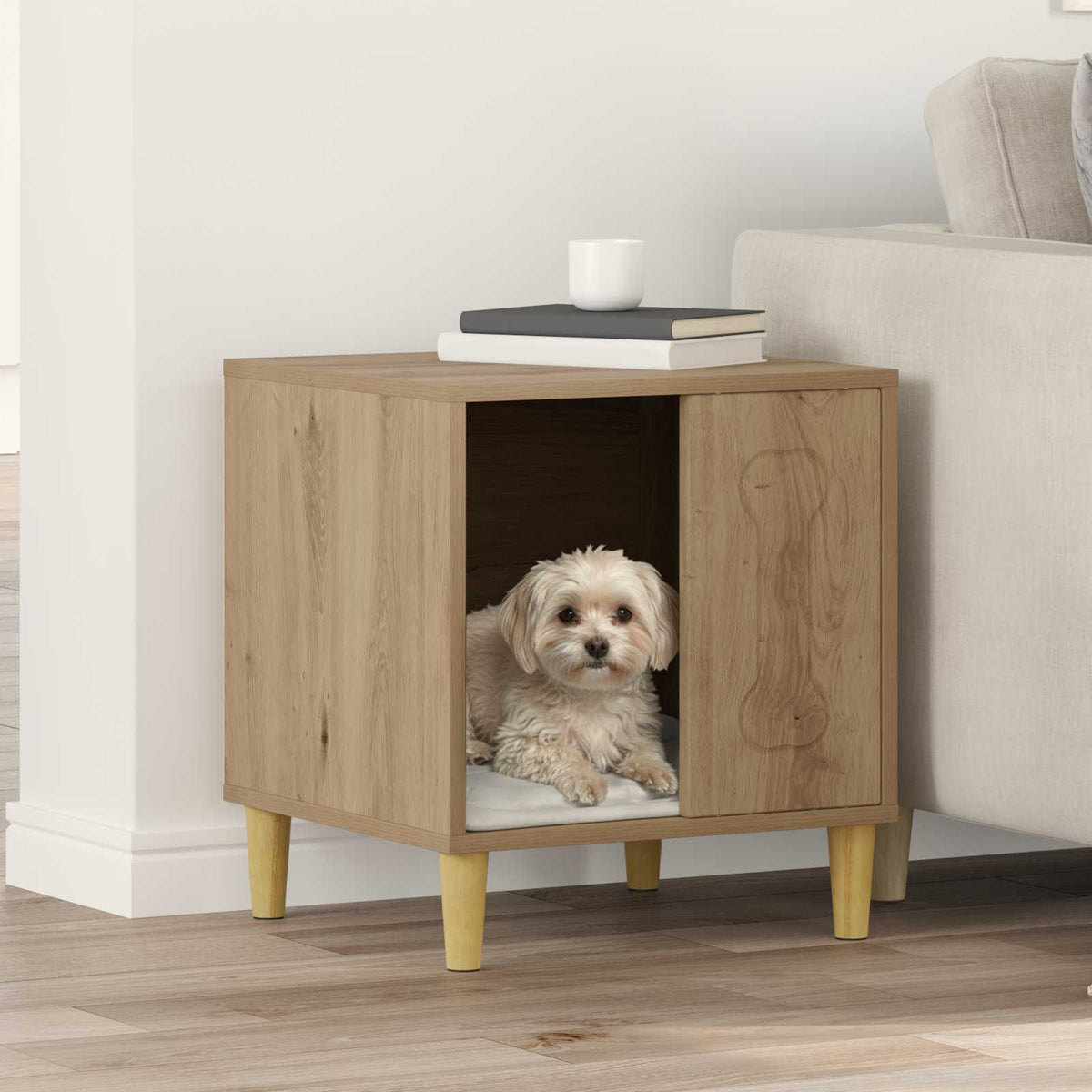 Dog House Artisan Oak 44 x 42 x 49 cm Engineered Wood