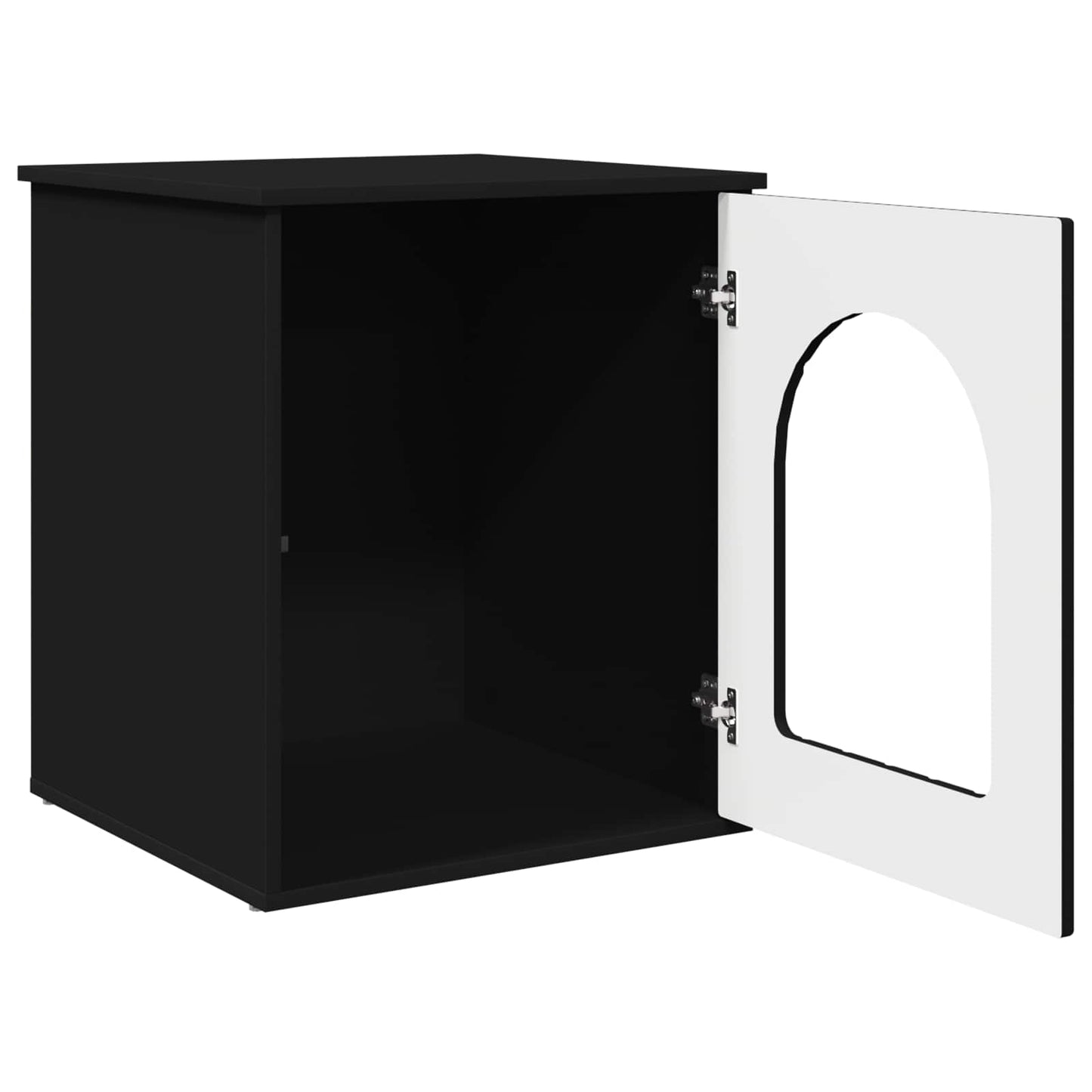 Cat House Black 53 x 52 x 62 cm Engineered Wood