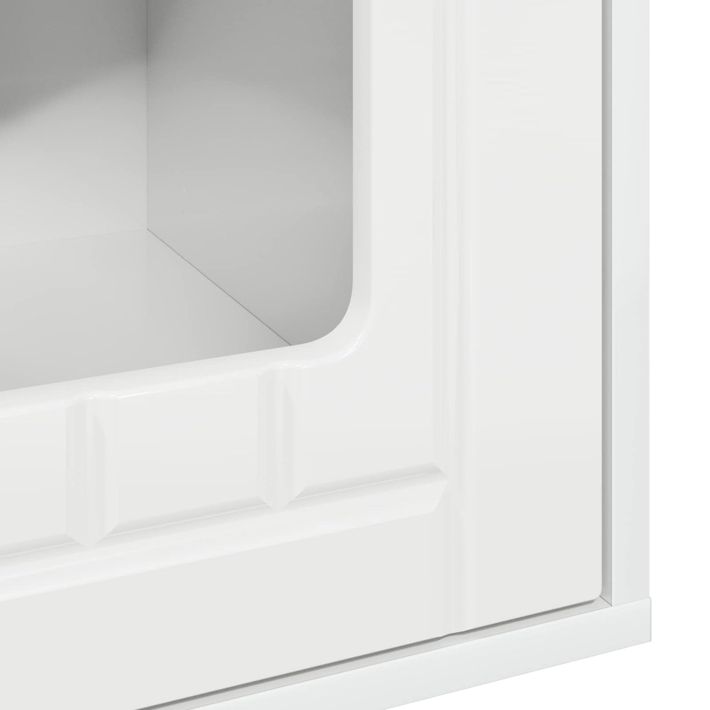 Cat House Gloss White 53 x 52 x 62 cm Engineered Wood