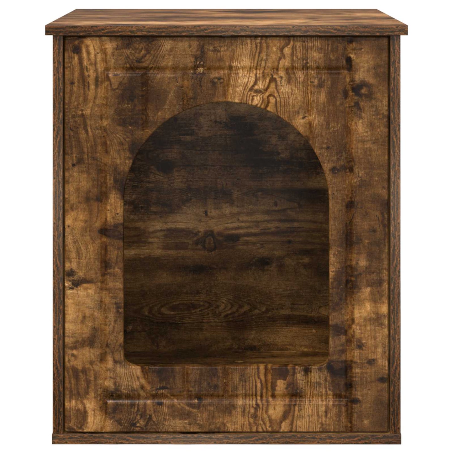 Cat House Smoked Oak 53 x 52 x 62 cm Engineered Wood