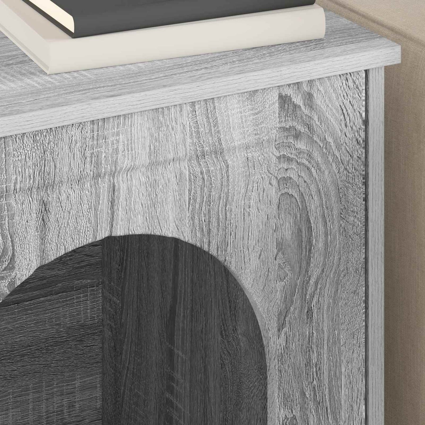 Cat House Grey Sonoma 53 x 52 x 62 cm Engineered Wood