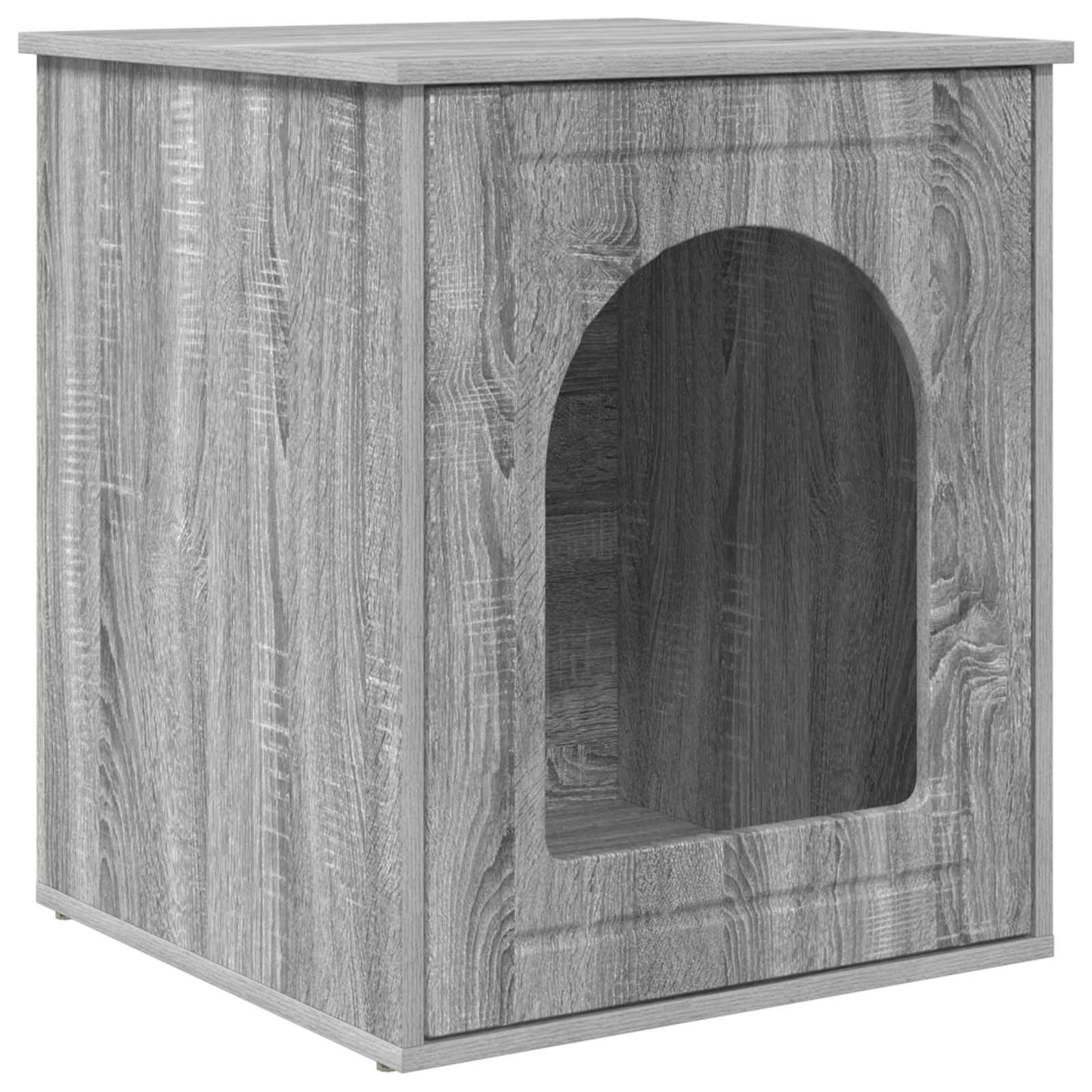 Cat House Grey Sonoma 53 x 52 x 62 cm Engineered Wood