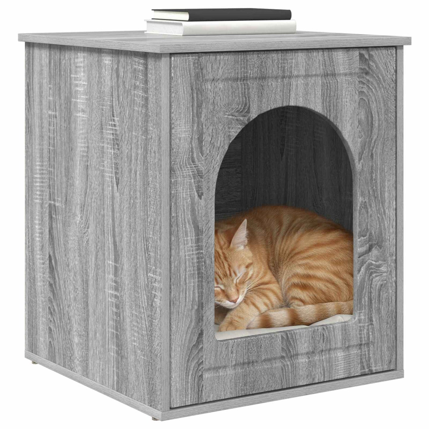 Cat House Grey Sonoma 53 x 52 x 62 cm Engineered Wood