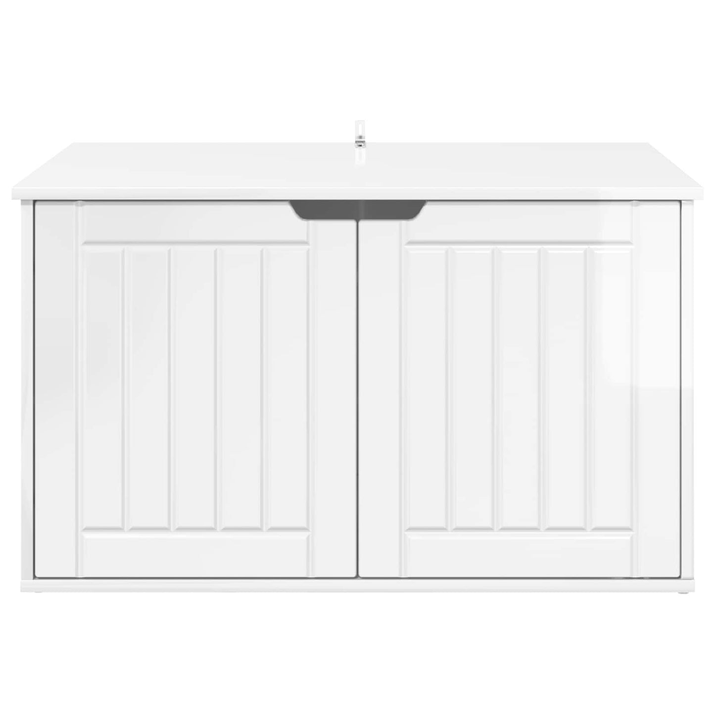 Cat House Gloss White 85 x 55 x 50.5 cm Engineered Wood