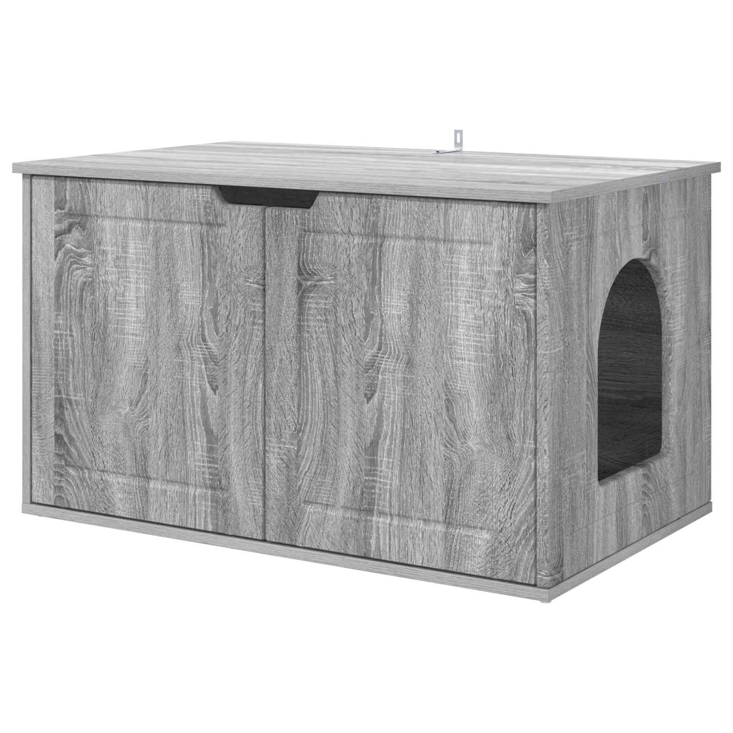 Cat House Grey Sonoma 85 x 55 x 50.5 cm Engineered Wood