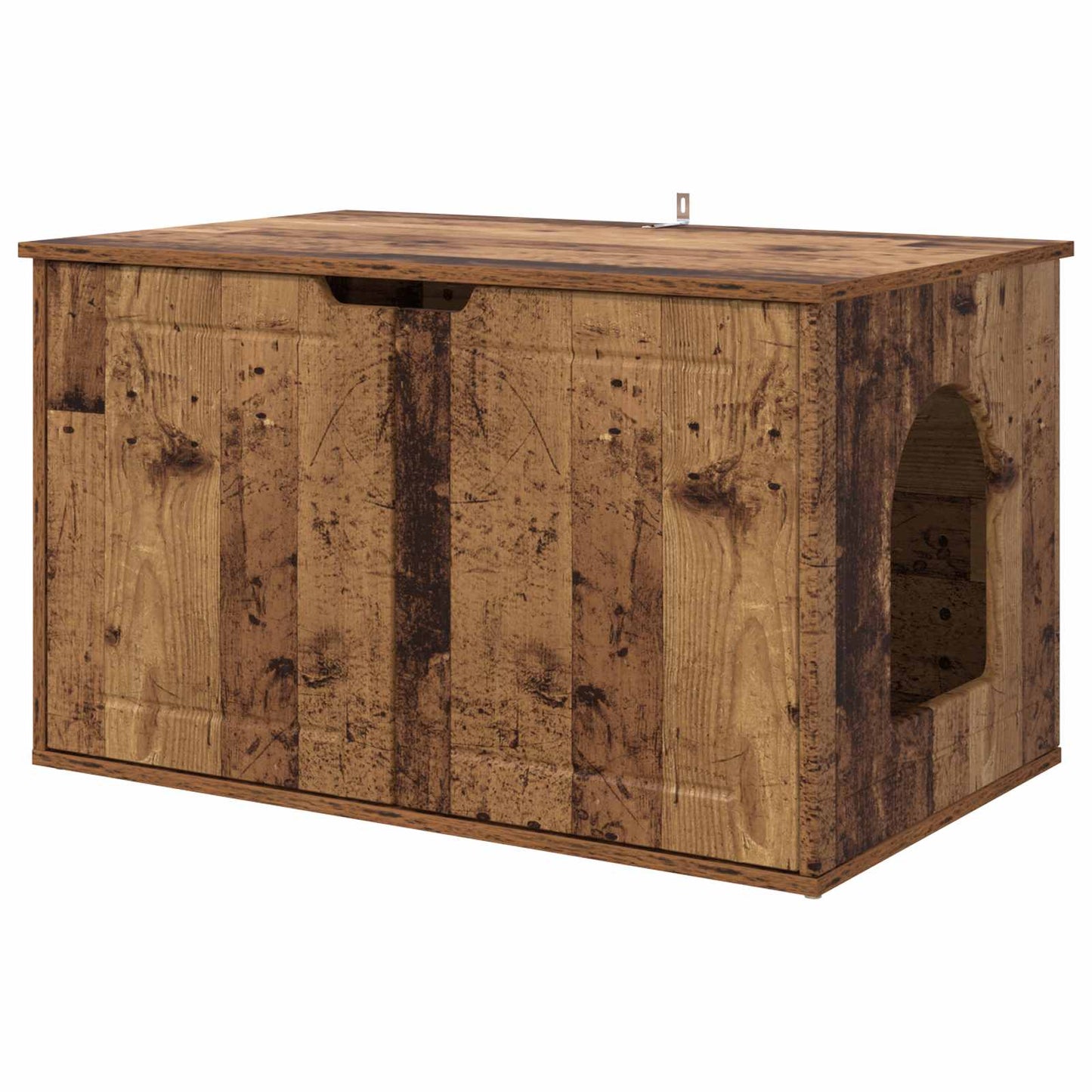 Cat House Old Wood 85 x 55 x 50.5 cm Engineered Wood