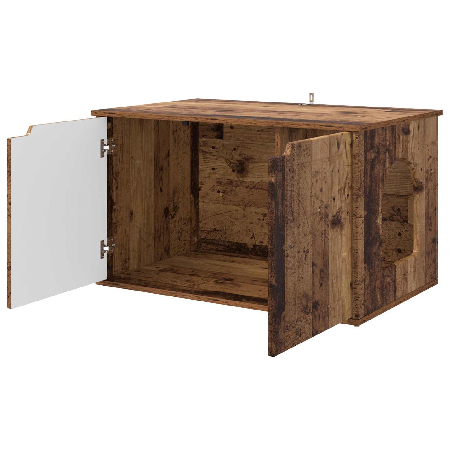 Cat House Old Wood 85 x 55 x 50.5 cm Engineered Wood