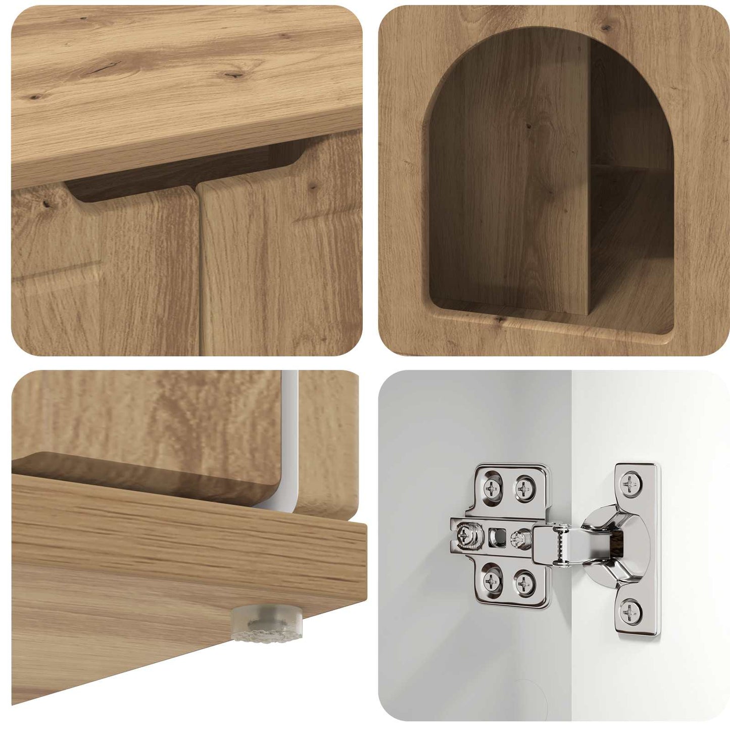 Cat House Artisian Oak 85 x 55 x 50.5 cm Engineered Wood